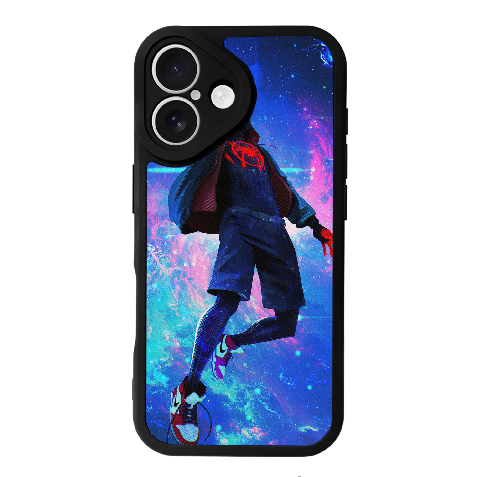 Spider Man スパイダーマン 【iPhone 16シリーズ対応】シリコンスマホケース（レザー調） 材質：シリコン
